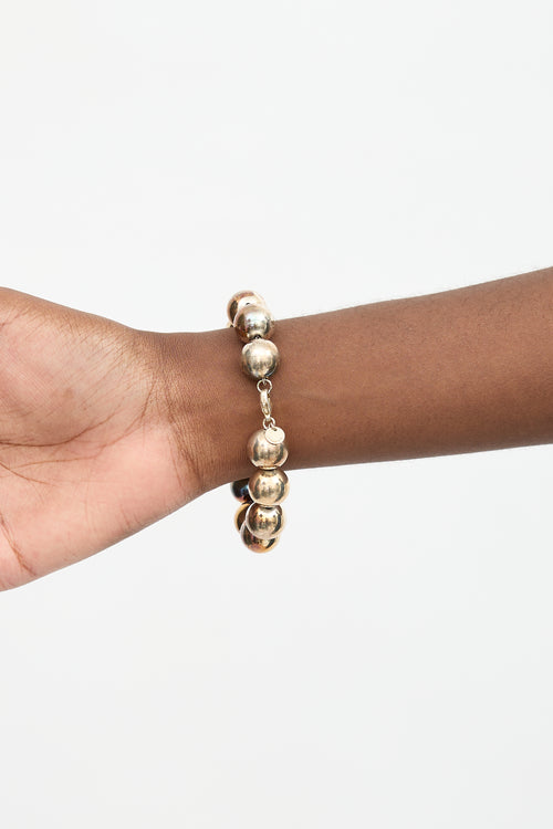 Tiffany & Co. Sterling Silver 14mm HardWear Ball Bracelet