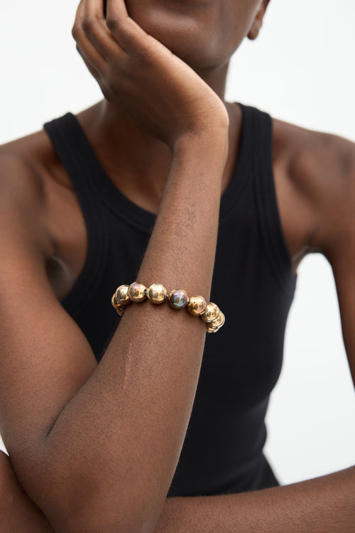 Tiffany & Co. Sterling Silver 14mm HardWear Ball Bracelet