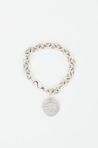 Tiffany & Co. Sterling Silver Circle Tag Bracelet
