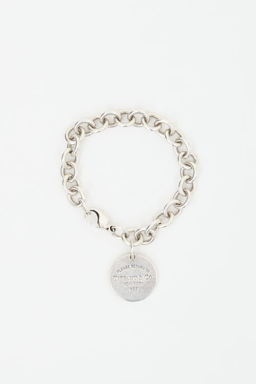Tiffany & Co. Sterling Silver Circle Tag Bracelet