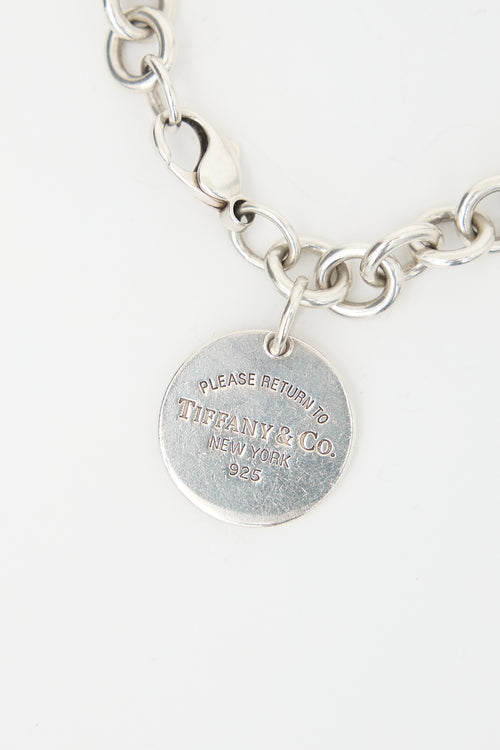 Tiffany & Co. Sterling Silver Circle Tag Bracelet