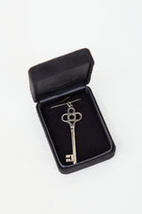 Tiffany & Co. Sterling Silver Crown Key Necklace