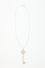 Tiffany & Co. Sterling Silver Crown Key Necklace