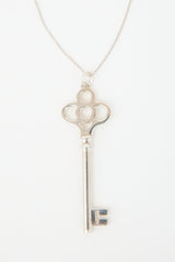 Tiffany & Co. Sterling Silver Crown Key Necklace