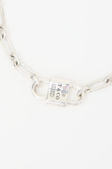 Tiffany & Co. Sterling Silver Large Double Lock 1837 Necklace