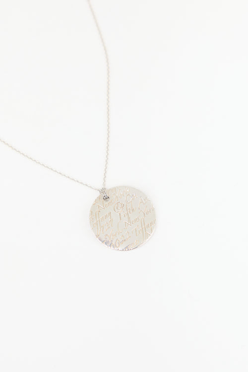 Tiffany & Co. Sterling Silver Notes Wave Necklace