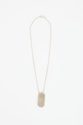 Tiffany & Co. Sterling Silver Somerset Tag Necklace