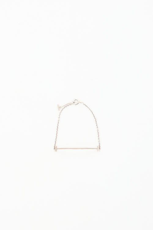 Tiffany & Co. Sterling Silver T Smile Bracelet