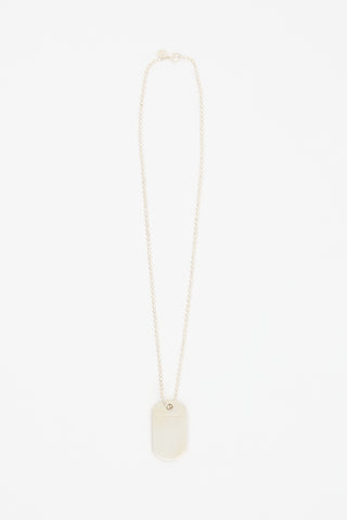 Tiffany & Co. Sterling Silver Tag Necklace