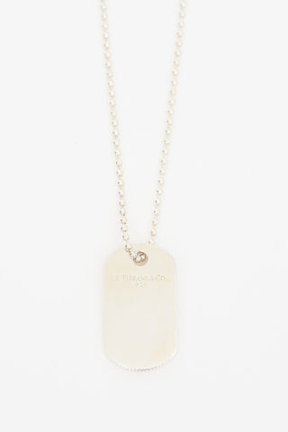 Tiffany & Co. Sterling Silver Tag Necklace