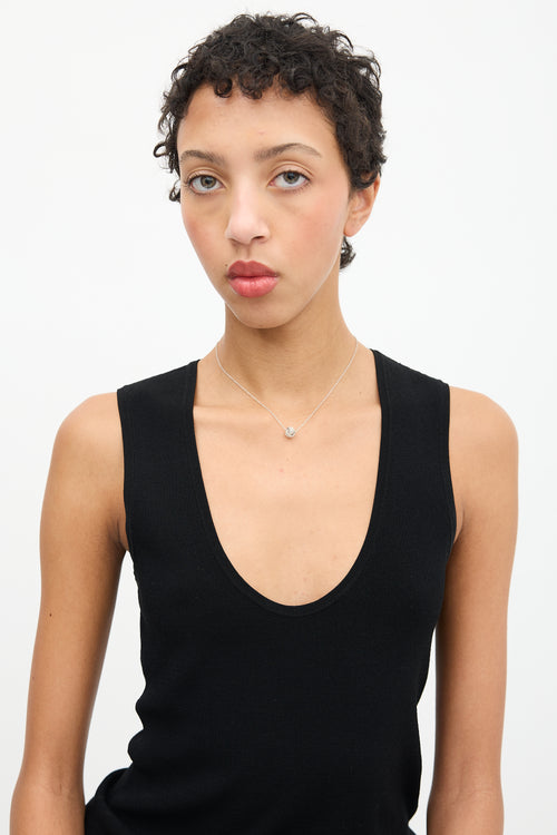 Tiffany & Co. Sterling Silver Twist Knot Pendant Necklace