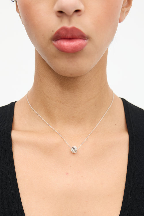 Tiffany & Co. Sterling Silver Twist Knot Pendant Necklace