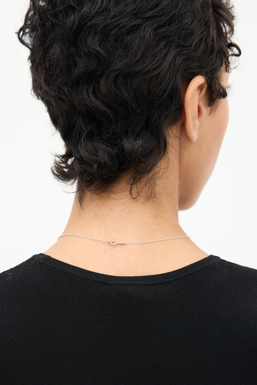 Tiffany & Co. Sterling Silver Twist Knot Pendant Necklace