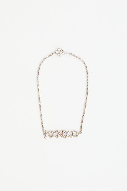 Tiffany & Co. Sterling Silver XXXOOO Bracelet