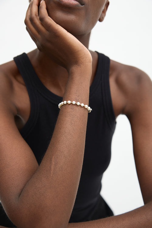 Tiffany & Co. Sterling Silver & Freshwater Pearl Bracelet