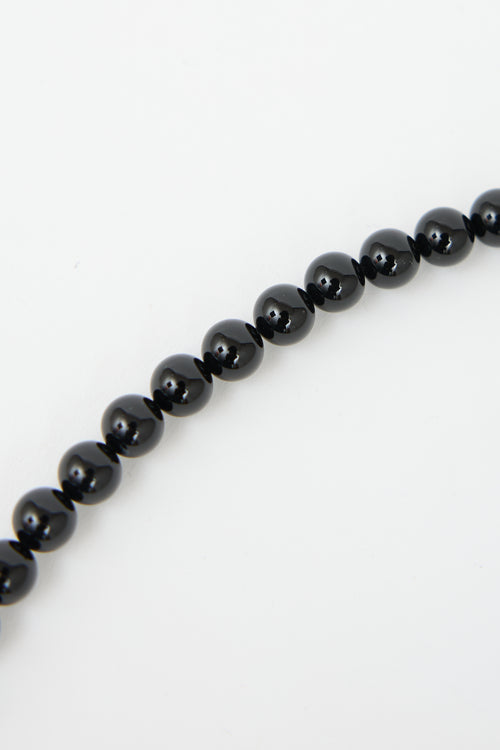 Tiffany & Co. Sterling Silver & Onyx Toggle Bracelet