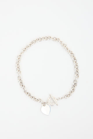 Tiffany & Co. Sterling Sterling Heart Tag Necklace