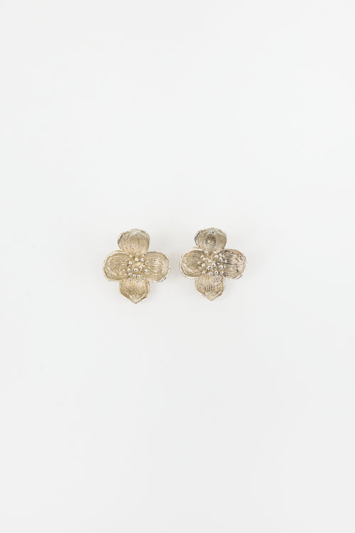 Tiffany & Co. Sterling Silver Flower Earrings