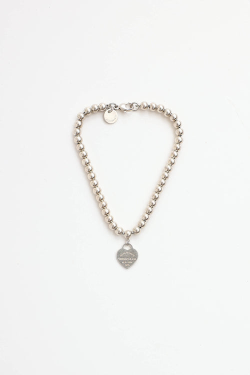 Tiffany & Co. Sterling Silver Heart Tag Bracelet