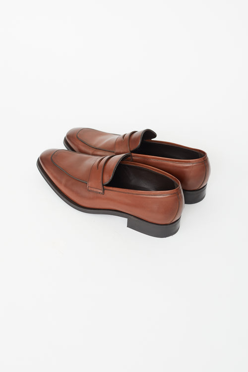 To Boot New York Brown Leather Alek Loafer