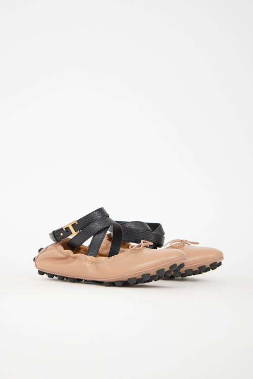 Tod's Ankle Strap Ballet Flat