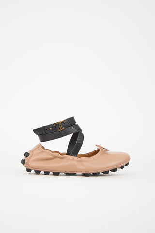 Tod's Ankle Strap Ballet Flat