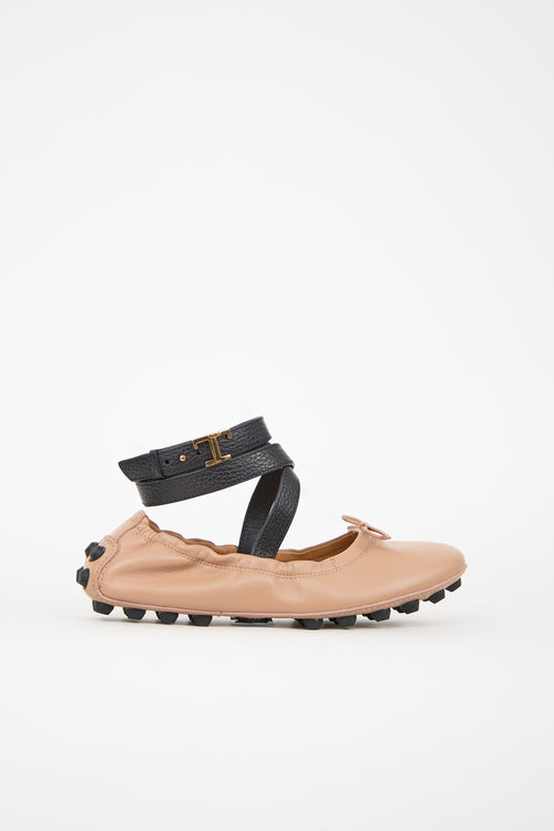 Tod's Ankle Strap Ballet Flat