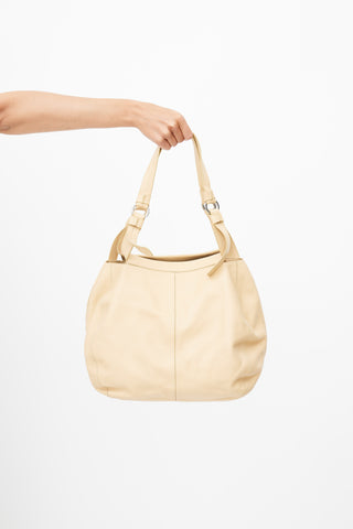 Tod's Beige Leather Tote Bag