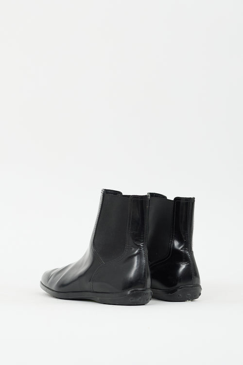 Tod's Black Leather Chelsea Boot