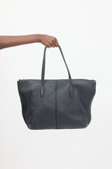 Tod's Black Leather Large Joy Tote Bag