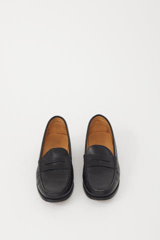 Tod's Black Leather Penny Loafer