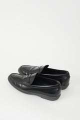 Tod's Black Leather Penny Loafer