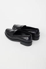 Tod's Black Leather Penny Loafer