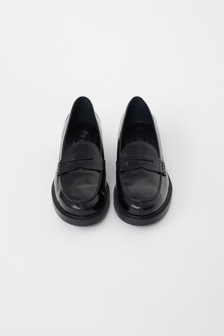 Tod's Black Leather Penny Loafer