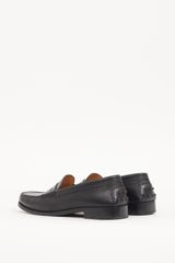 Tod's Black Leather Penny Loafer