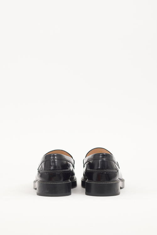 Tod's Black Patent Leather Embellished Loafer