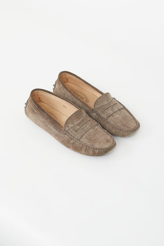 Tod's Brown Suede Loafer