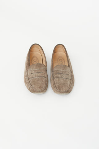Tod's Brown Suede Loafer