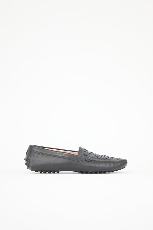 Tod's Leather Embellished Loafer