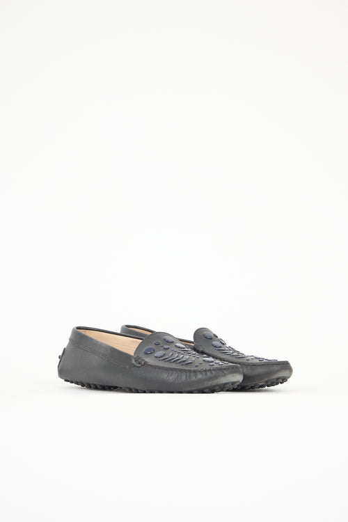 Tod's Leather Embellished Loafer