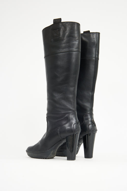 Tod's Leather Knee Boot