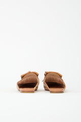 Tod's Leather Double T Fringe Mule