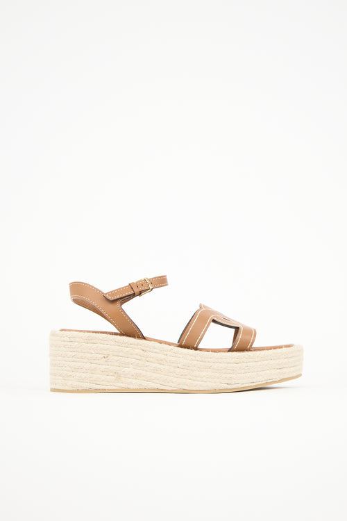 Tod's Leather Kate Espadrille Sandal