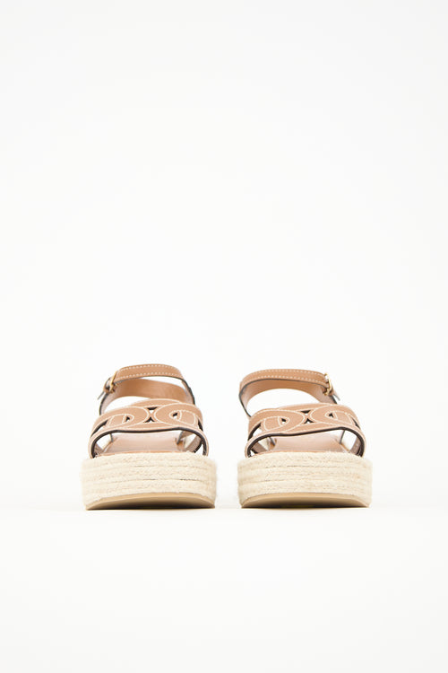 Tod's Leather Kate Espadrille Sandal