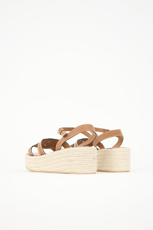 Tod's Leather Kate Espadrille Sandal