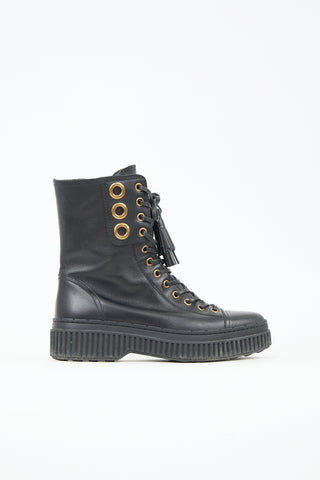 Tod's Leather Lace Up Boot