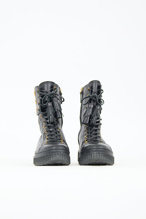 Tod's Leather Lace Up Boot