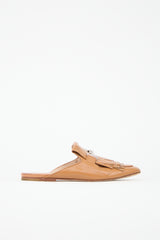 Tod's Leather Double T Fringe Mule