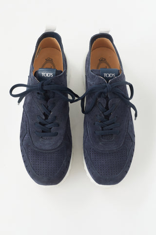 Tod's Perforated Suede Sneaker