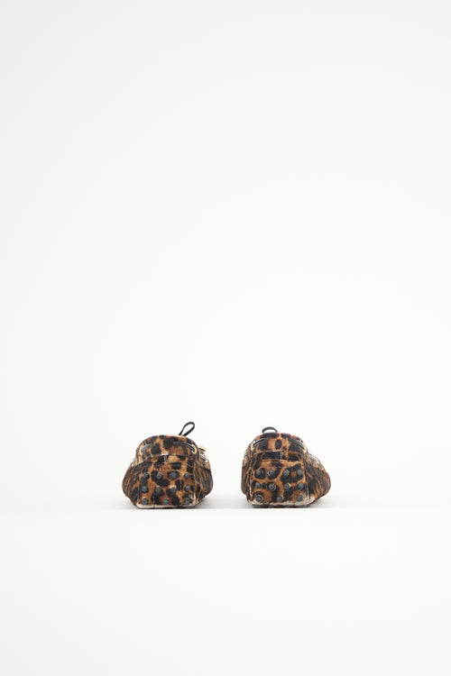 Tod's Printed Hair Bow Loafer